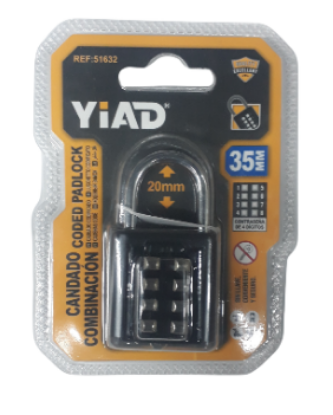 Picture of Padlock Steel - Coded 35mm