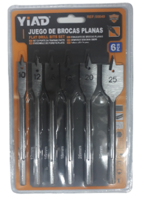 Picture of Flat Drill Bit Set 6 Pcs