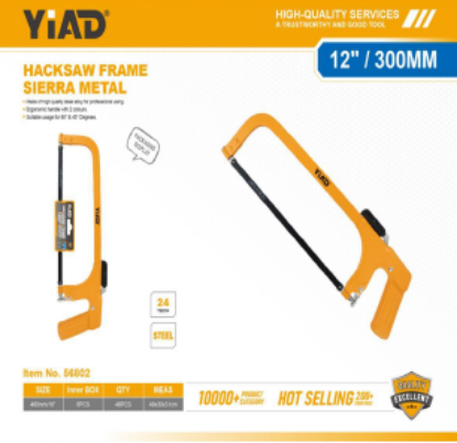 Picture of Hacksaw Large Frame Sierra Metal - Hand Drop Handle - 12"/300MM