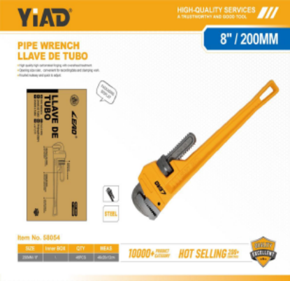 Picture of Pipe Wrench 8"/200mm